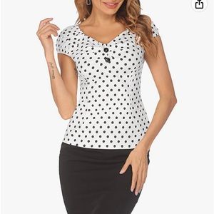 Polka Dot Retro 50s top